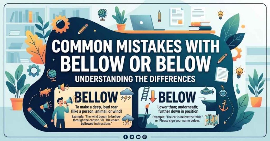 Common Mistakes with Bellow or Below