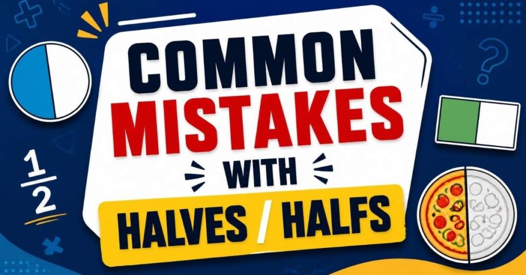 Common Mistakes with Halves / Halfs