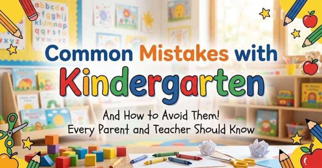 Common Mistakes with Kindergarten