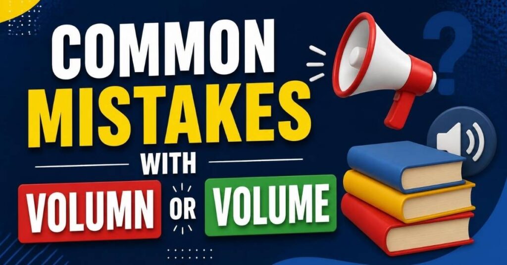 Common Mistakes with Volumn or Volume