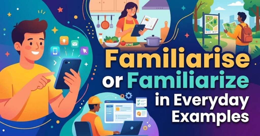 Familiarise or Familiarize in Everyday Examples