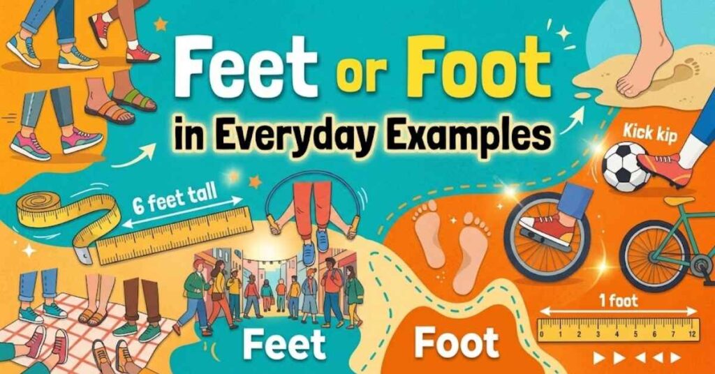 Feet or Foot in Everyday Examples
