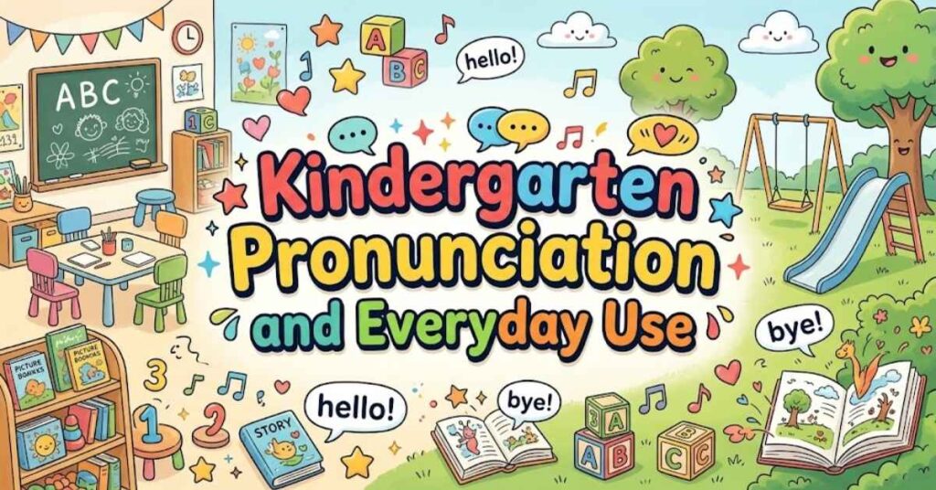 Kindergarten Pronunciation and Everyday Use