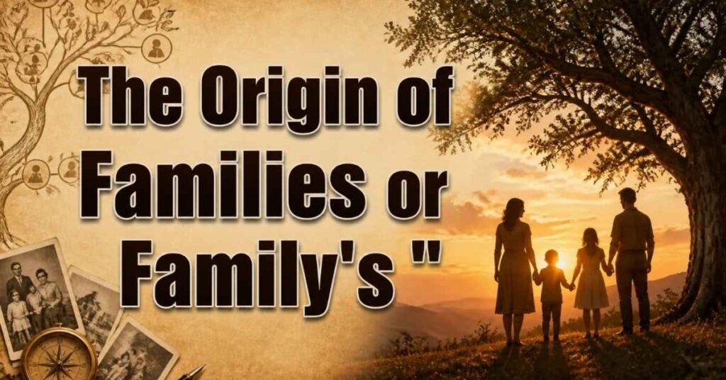 The Origin of Families or Family's