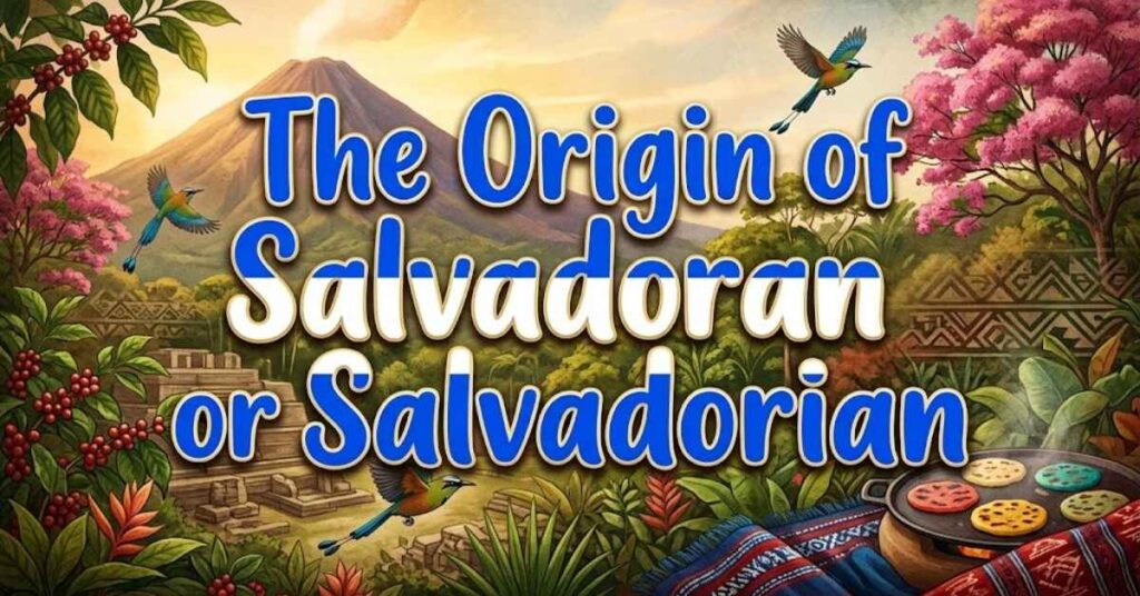 The Origin of Salvadoran or Salvadorian