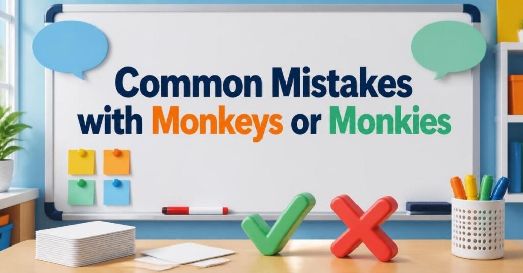 Common Mistakes with Monkeys or Monkies