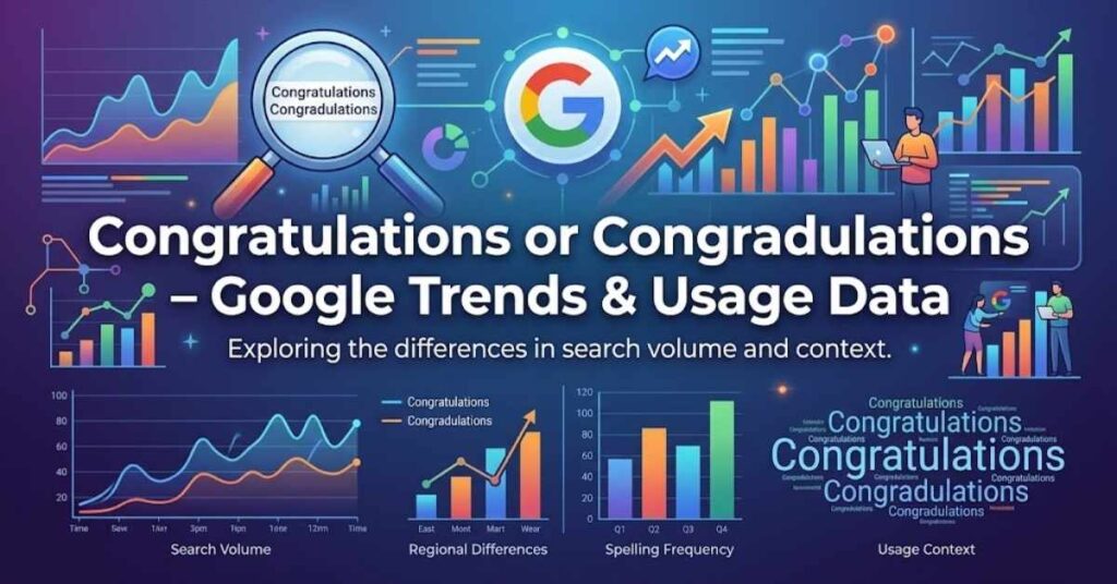 Congratulations or Congradulations – Google Trends & Usage Data