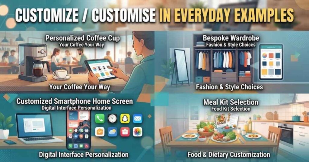 Customize / Customise in Everyday Examples