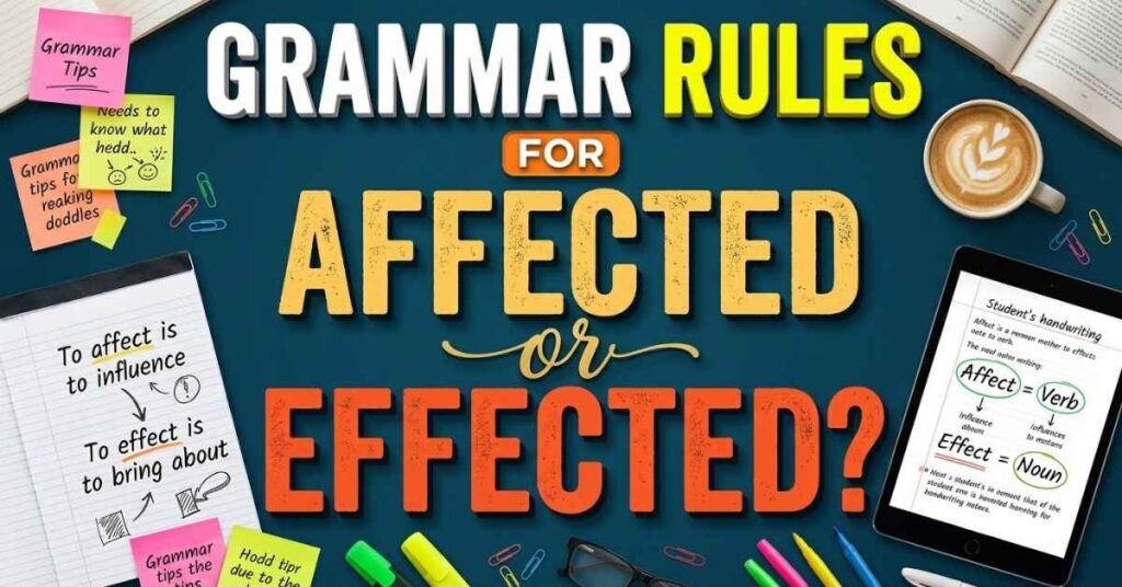 Grammar Rules for Affected or Effected