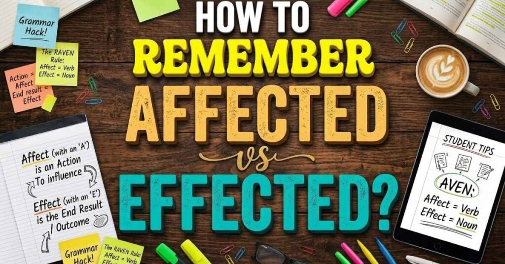 How to Remember Affected vs Effected