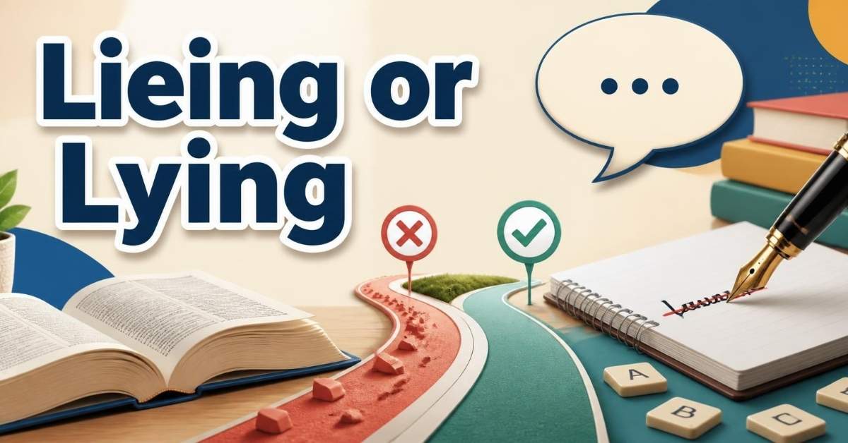 Lieing or Lying