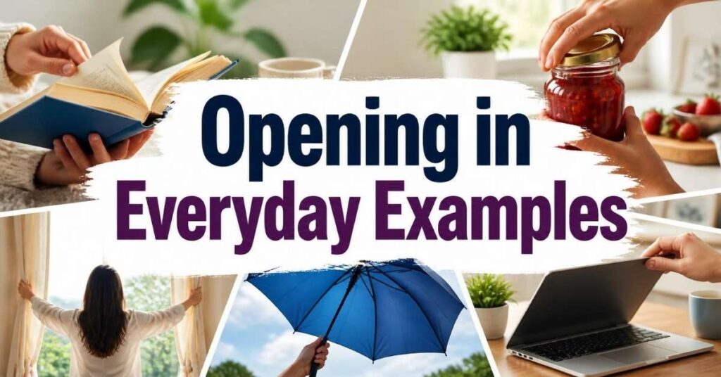 Opening in Everyday Examples