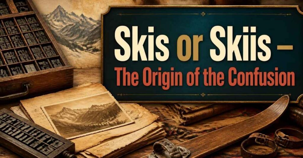 Skis or Skiis — The Origin of the Confusion