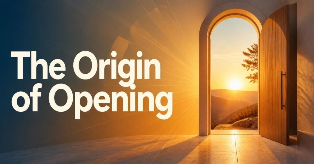 The Origin of Opening