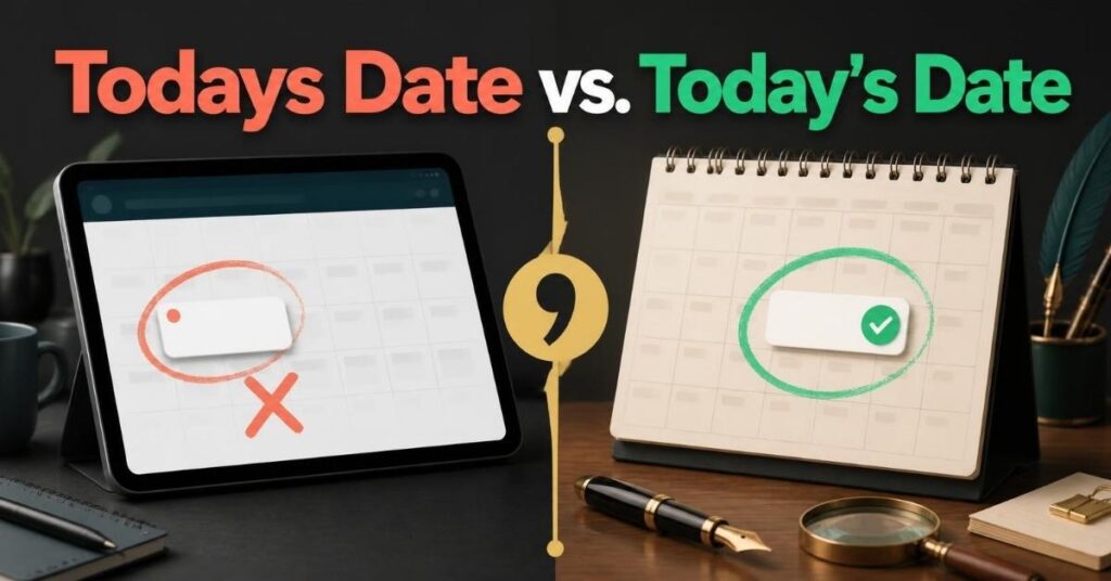 Todays Date vs. Today's Date