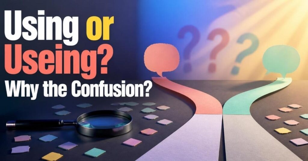 Using or Useing? Why the Confusion?