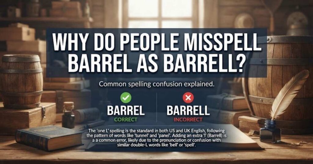 Why Do People Misspell Barrel as Barrell?